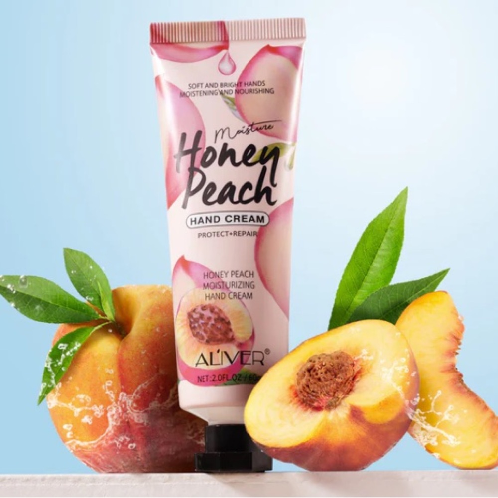 Aliver Honey Peach Hand Cream - 2 fl oz - SEALED!   beauty skincare lotion body